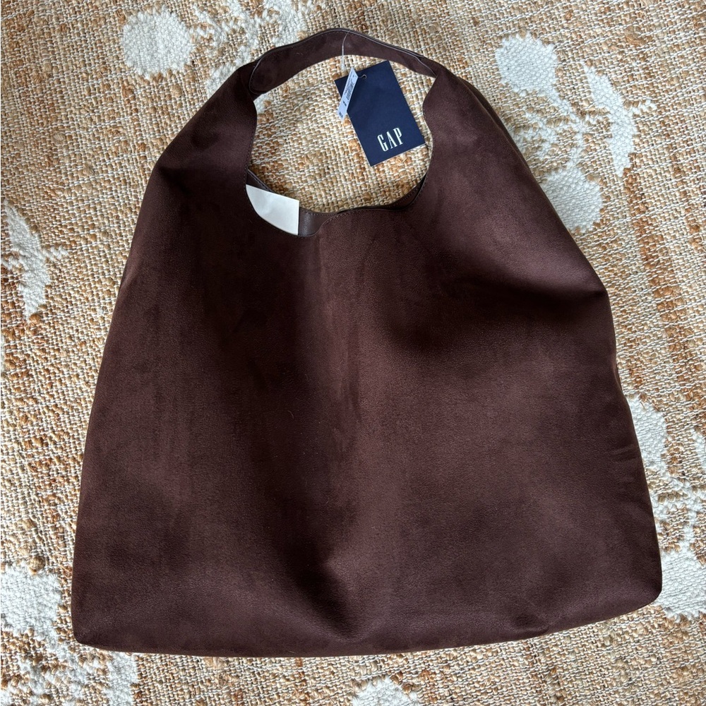 GAP Woven Tan and Brown Tote